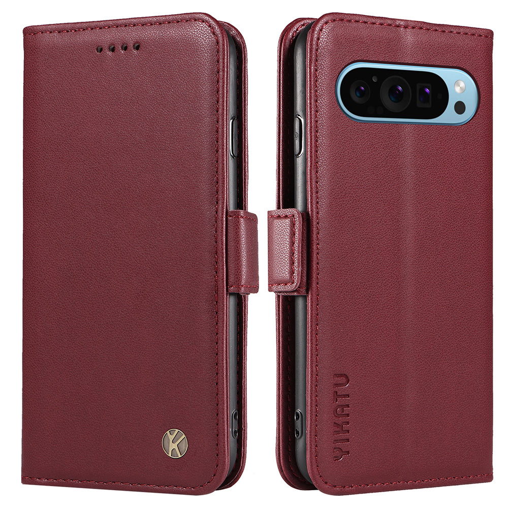 YIKATU YK-003 For Google Pixel 9 Wallet Phone Case Anti-Drop Leather Flip Cover YIKATU YK-003 For Google Pixel 9 Wallet Phone Case Anti-Drop Leather Flip Cover